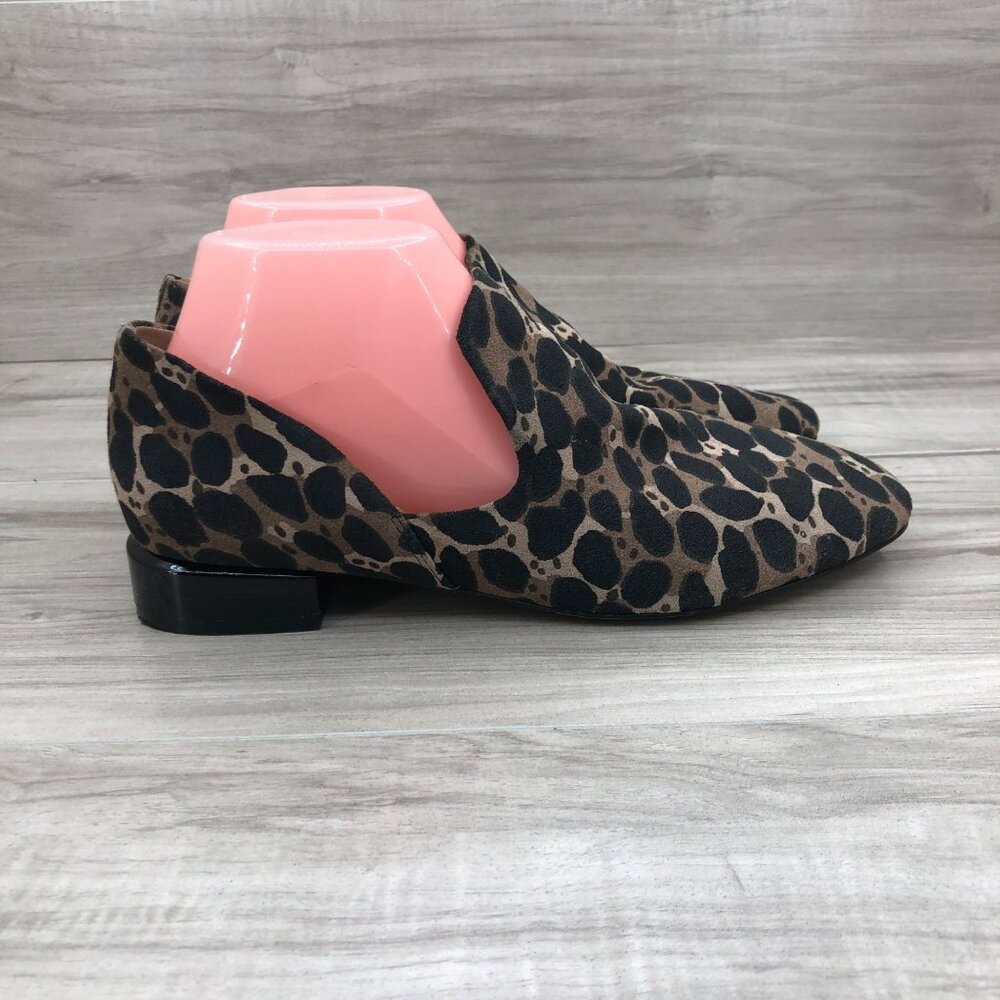 Corso Como Loafers Womens 8.5 Amarinth Leopard Print Suede Slip On Comfort Shoes